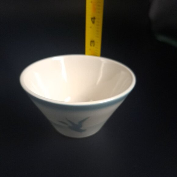 Syracuse China Pudding Cup Airbrushed Goose Design Ceramic - Picture 2 of 11